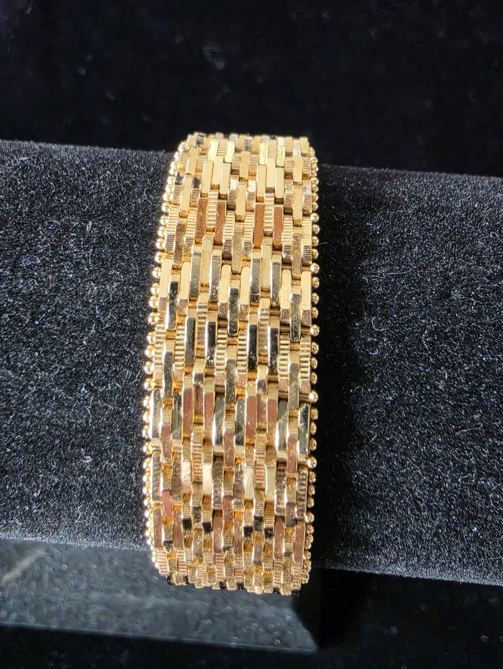 NEW 18K Gold Plated Link Mesh Bracelet Made in Italy - Picture 7 of 7